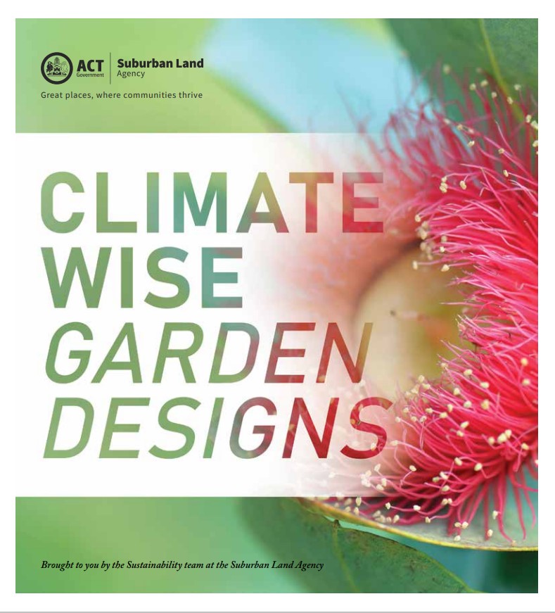 Climate Wise Garden Designs booklet Climate Wise Garden Designs booklet cover