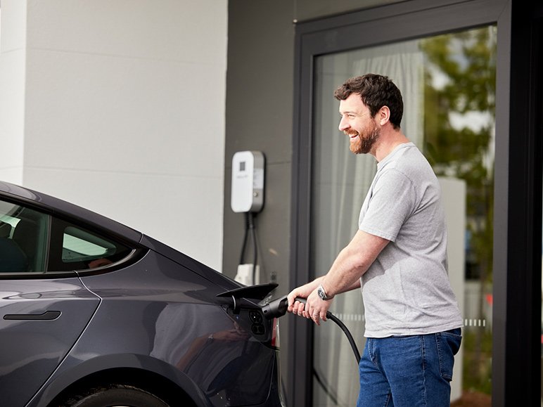 Charging electric car